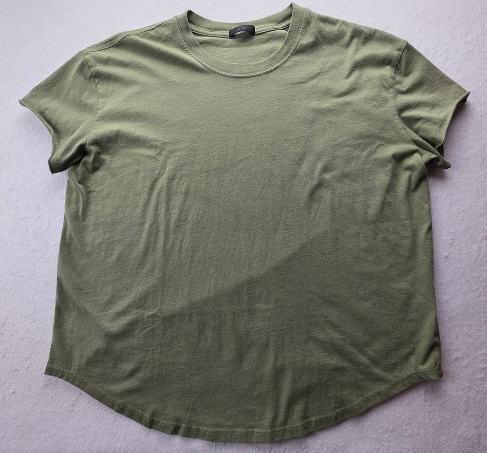 ATM Green Short Sleeve Crewneck T Shirt Size Medium